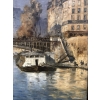 FRANK BOGGS Ecole Américaine Paris l’Hôtel de Ville vu du pont d’Arcole Huile sur toile signée | Biron FRANK BOGGS Ecole Américaine Paris l'Hôtel de Ville vu du pont d'Arcole Huile sur toile signée