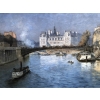 FRANK BOGGS Ecole Américaine Paris l’Hôtel de Ville vu du pont d’Arcole Huile sur toile signée | Biron FRANK BOGGS Ecole Américaine Paris l'Hôtel de Ville vu du pont d'Arcole Huile sur toile signée
