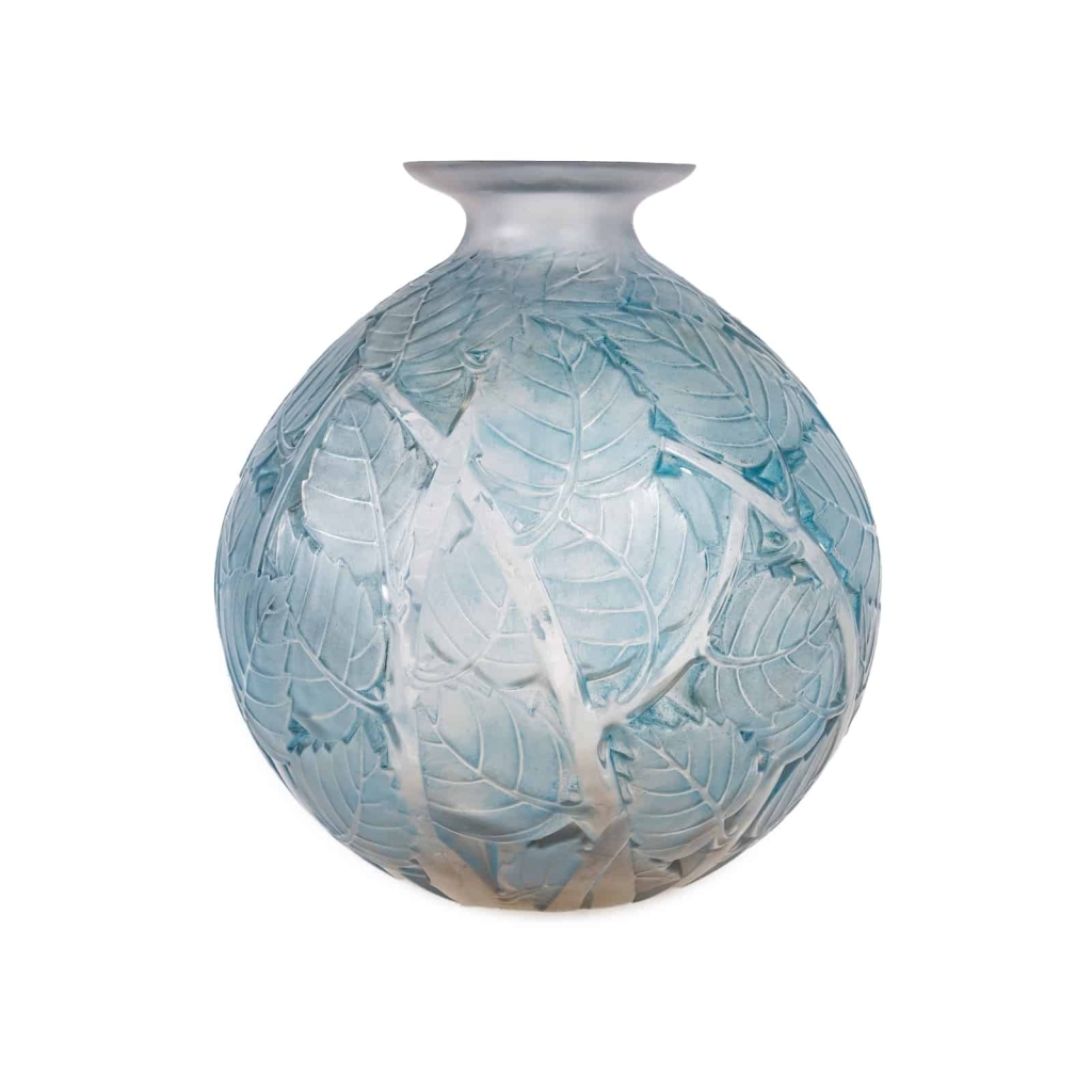 Vase Lalique » Milan « | Biron Vase Lalique " Milan "