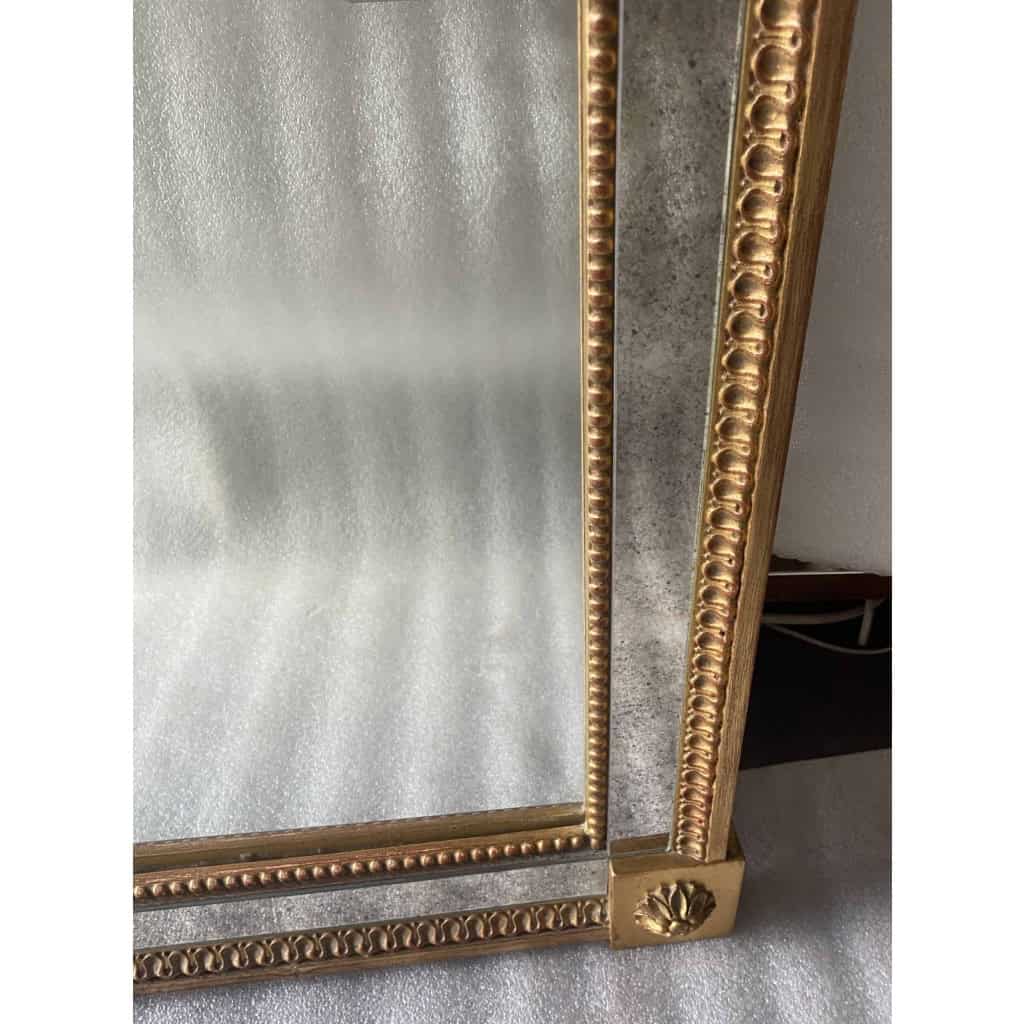 1970′ Console En Bois Doré Style Louis 16 + Miroir