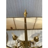1950′ Lampe Girandole Bronze 5 Bras Pampilles H 82 cm | Biron 1950′ Lampe Girandole Bronze 5 Bras Pampilles H 82 cm