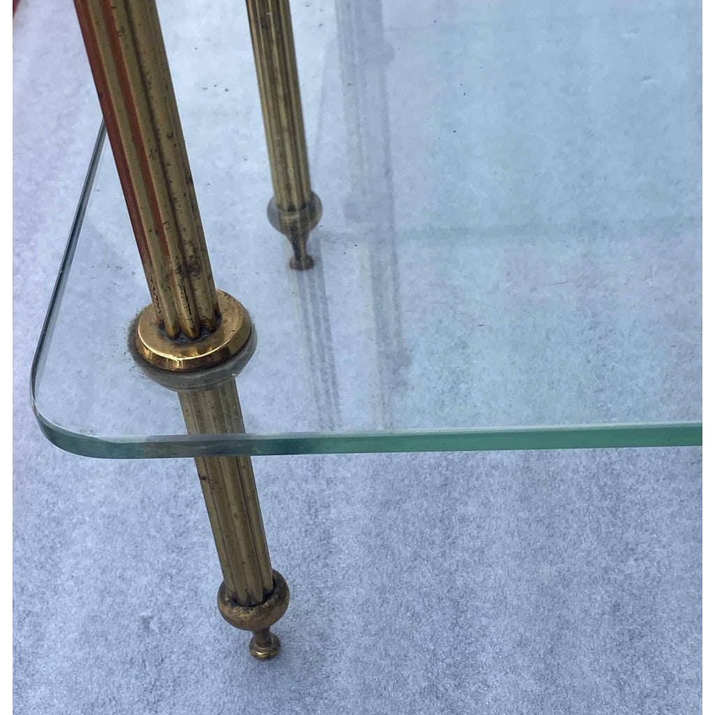 1970′ Paire D’ Étagères à 3 niveaux Maison Baguès Bronze Et Verre 72 x 26,5 X H 83,5 cm | Biron 1970′ Paire D’ Étagères à 3 niveaux Maison Baguès Bronze Et Verre 72 x 26,5 X H 83,5 cm