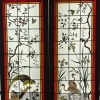 Vitrail vitraux Paon et flamands roses | Biron Vitrail vitraux Paon et flamands roses