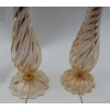 1950/70 Paire de Lampes Seguso En Cristal De Murano Avec Paillons d’Or Signées | Biron 1950/70 Paire de Lampes Seguso En Cristal De Murano Avec Paillons d’Or Signées