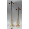 1950/70 Paire de Lampes Seguso En Cristal De Murano Avec Paillons d’Or Signées | Biron 1950/70 Paire de Lampes Seguso En Cristal De Murano Avec Paillons d’Or Signées