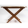 Table basse de bateau avec son plateau amovible en acajou et laiton, XXème siècle | Biron Table basse de bateau avec son plateau amovible en acajou et laiton, XXème siècle