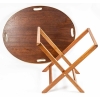 Table basse de bateau avec son plateau amovible en acajou et laiton, XXème siècle | Biron Table basse de bateau avec son plateau amovible en acajou et laiton, XXème siècle