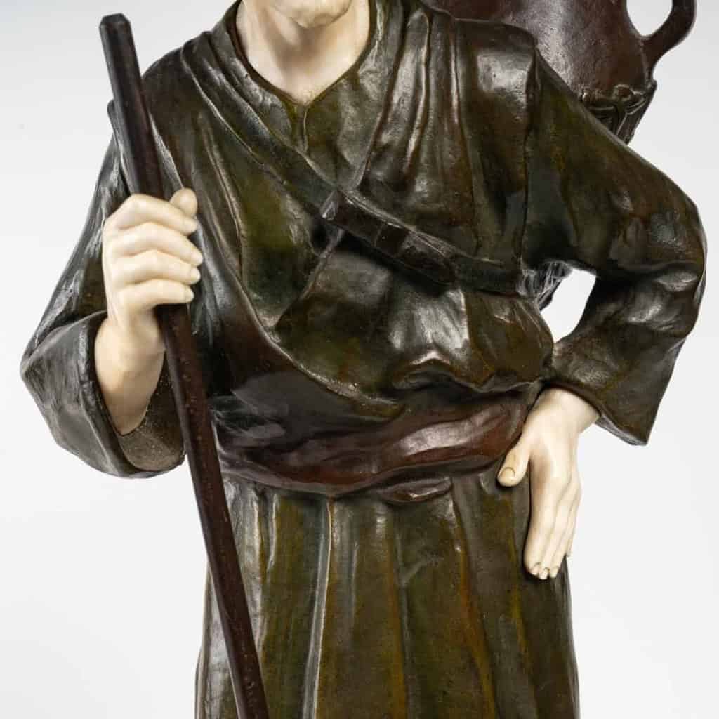 Sculpture en bronze et Ivoire d’Esther Mabel | Biron Sculpture en bronze et Ivoire d'Esther Mabel