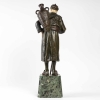 Sculpture en bronze et Ivoire d’Esther Mabel | Biron Sculpture en bronze et Ivoire d'Esther Mabel