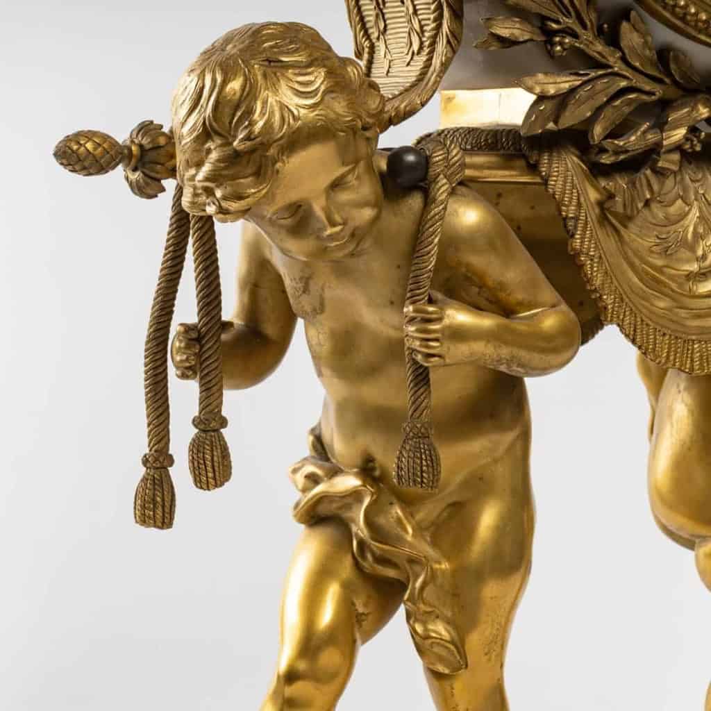 Garniture de cheminée en bronze doré | Biron Garniture de cheminée en bronze doré