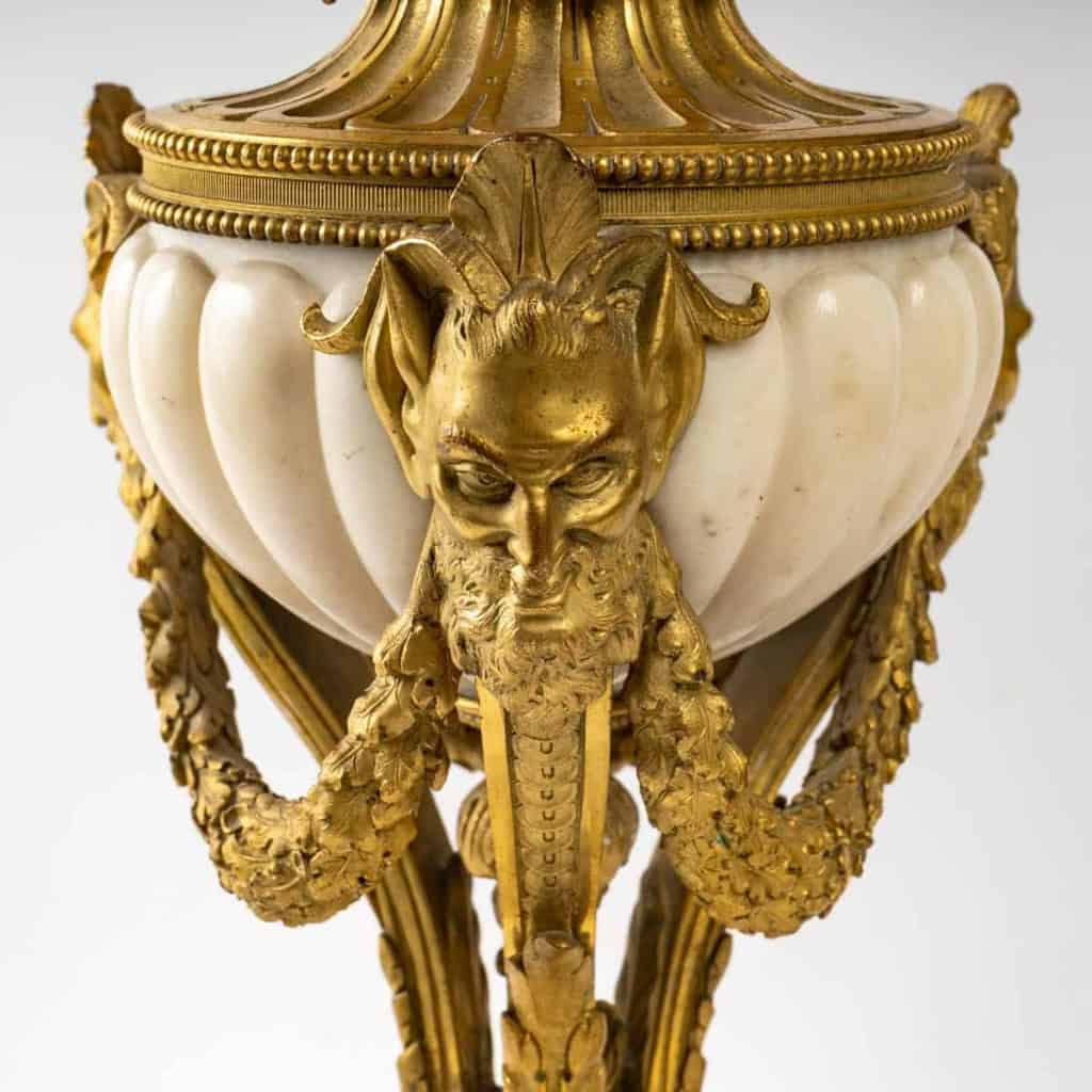 Garniture de cheminée en bronze doré | Biron Garniture de cheminée en bronze doré