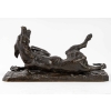 Chien de chasse, Bronze signé PJ MENE, XIXème siècle