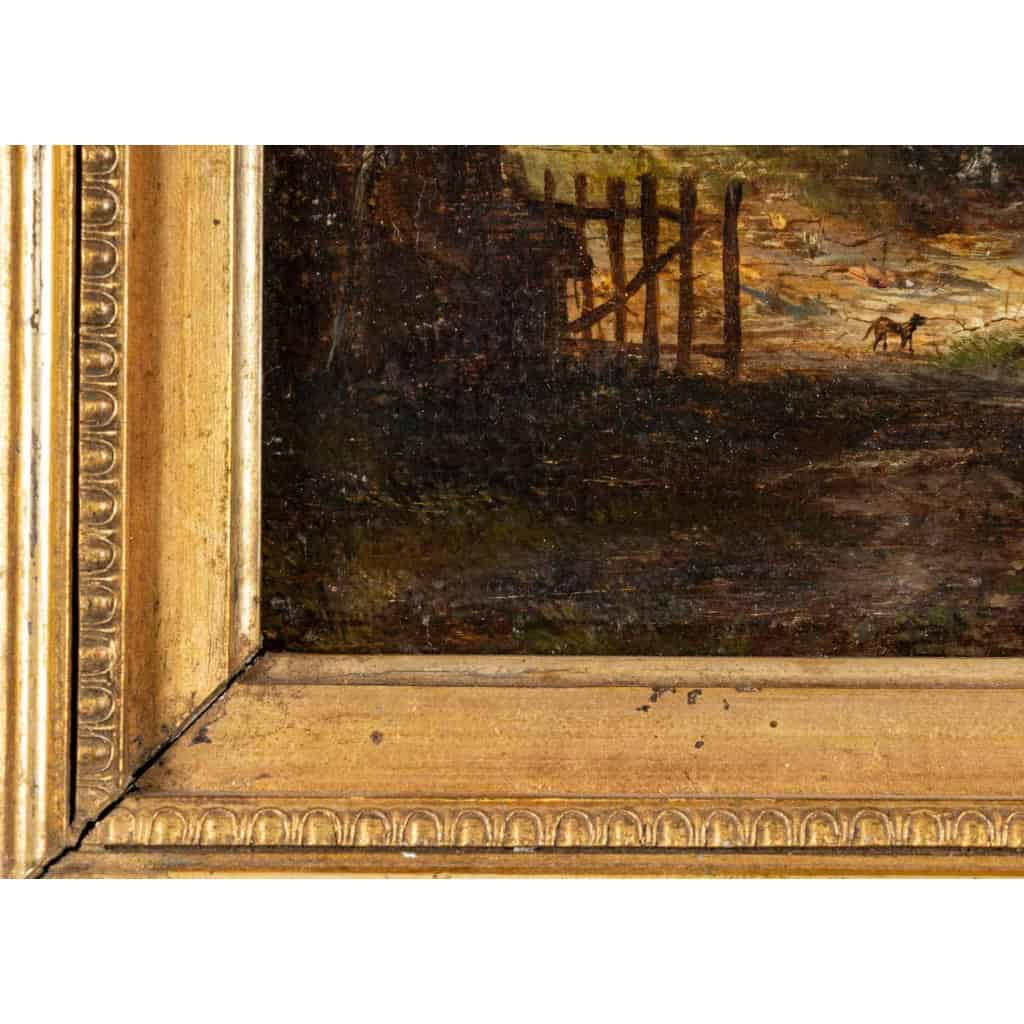 Huile sur panneau en chêne, école hollandaise début XVIIIème siècle | Biron Huile sur panneau en chêne, école hollandaise début XVIIIème siècle