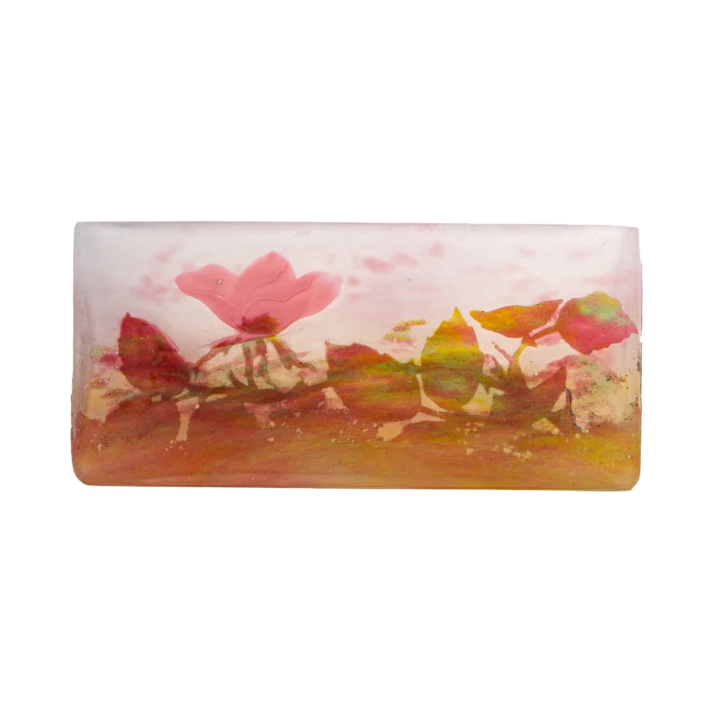 Daum Nancy : porte bouquet » rose » application | Biron Daum Nancy : porte bouquet " rose " application