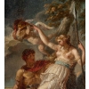Mars et la Justice, Huile sur toile par Charles Toussaint LABADYE. | Biron Mars et la Justice, Huile sur toile par Charles Toussaint LABADYE.