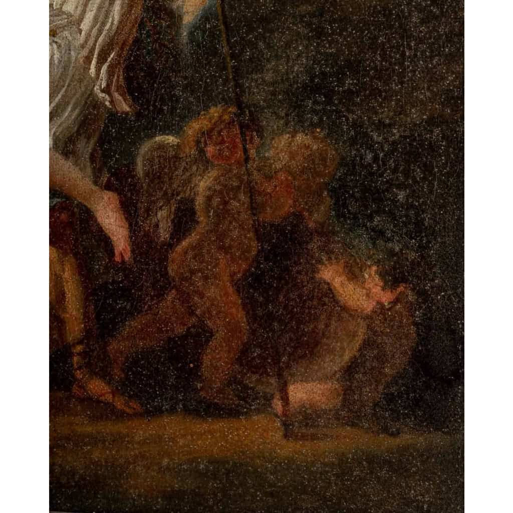 Mars et la Justice, Huile sur toile par Charles Toussaint LABADYE. | Biron Mars et la Justice, Huile sur toile par Charles Toussaint LABADYE.