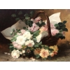 CAUCHOIX Eugène Bouquet de roses dans un panier huile sur toile signée Certificat d’authenticité | Biron CAUCHOIX Eugène Bouquet de roses dans un panier huile sur toile signée