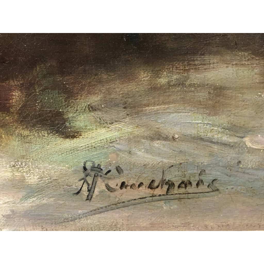 CAUCHOIX Eugène Bouquet de roses dans un panier huile sur toile signée Certificat d’authenticité | Biron CAUCHOIX Eugène Bouquet de roses dans un panier huile sur toile signée