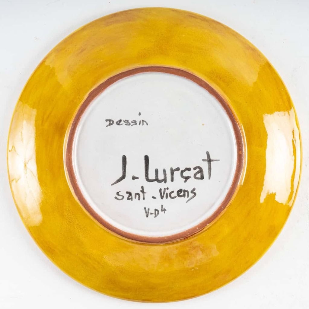 assiette de Jean Lurçat | Biron assiette de Jean Lurçat