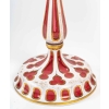Rare paire de lampes à pétrol en opaline Overlay et globes en opalines de Baccarat, 1840-1860 | Biron Rare paire de lampes à pétrol en opaline Overlay et globes en opalines de Baccarat, 1840-1860