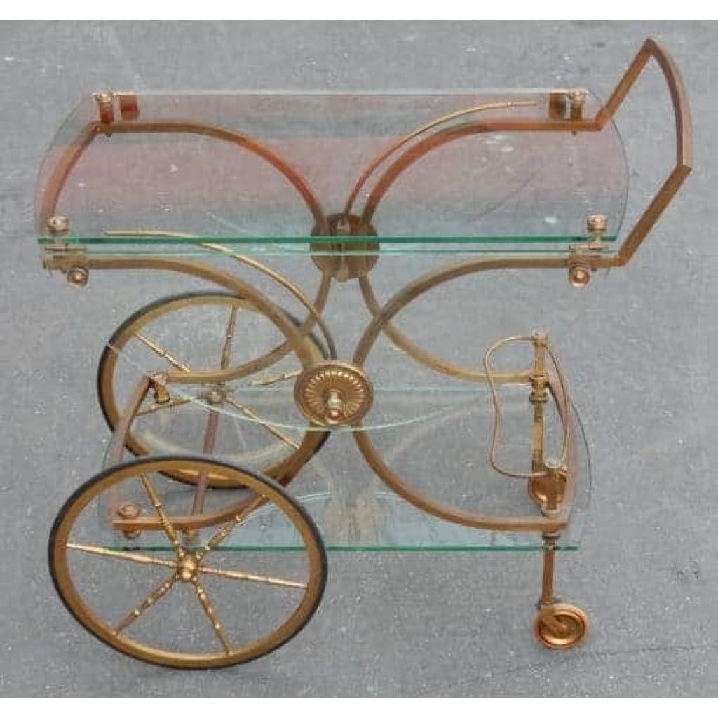 1950/70′ Bronze Rolling Bar Maison Jansen | Biron 1950/70′ Bronze Rolling Bar Maison Jansen