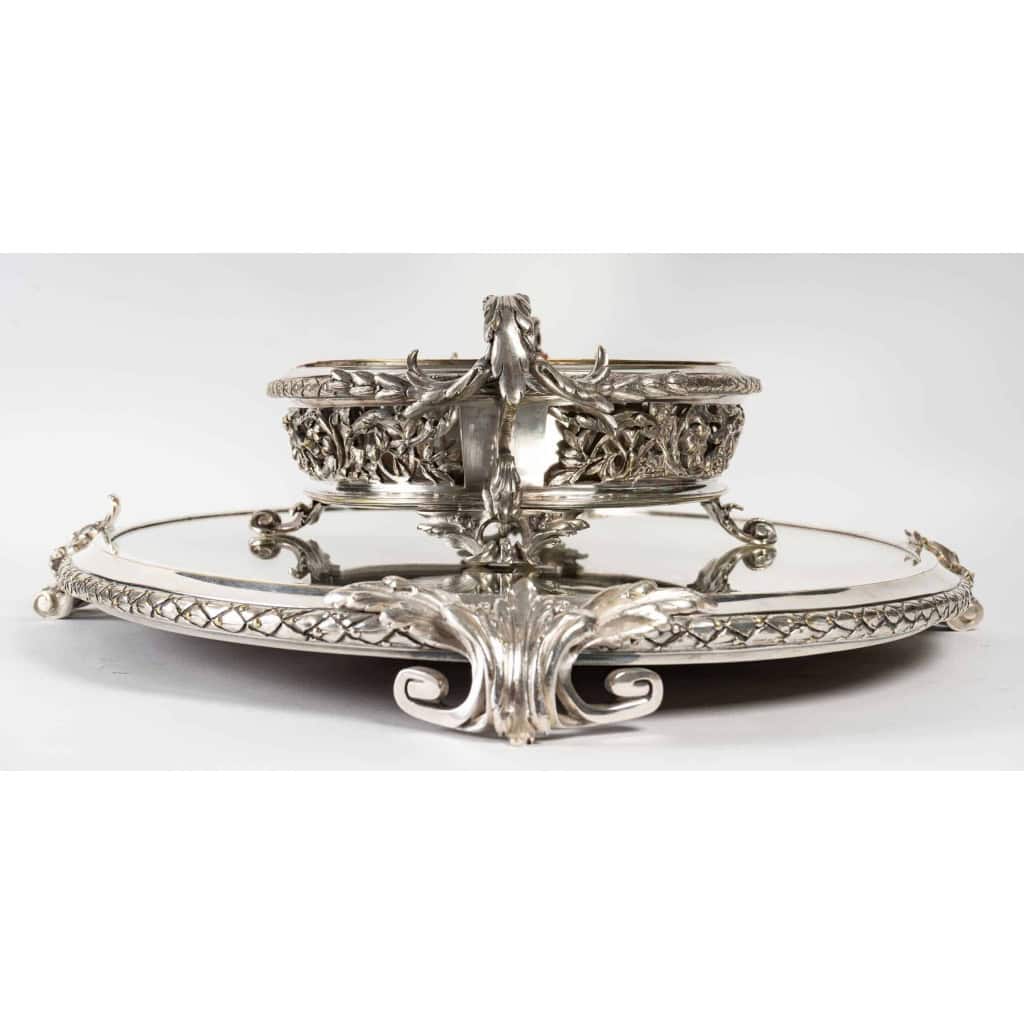 Jardinière en bronze argenté, fin XIXème siècle | Biron Jardinière en bronze argenté, fin XIXème siècle