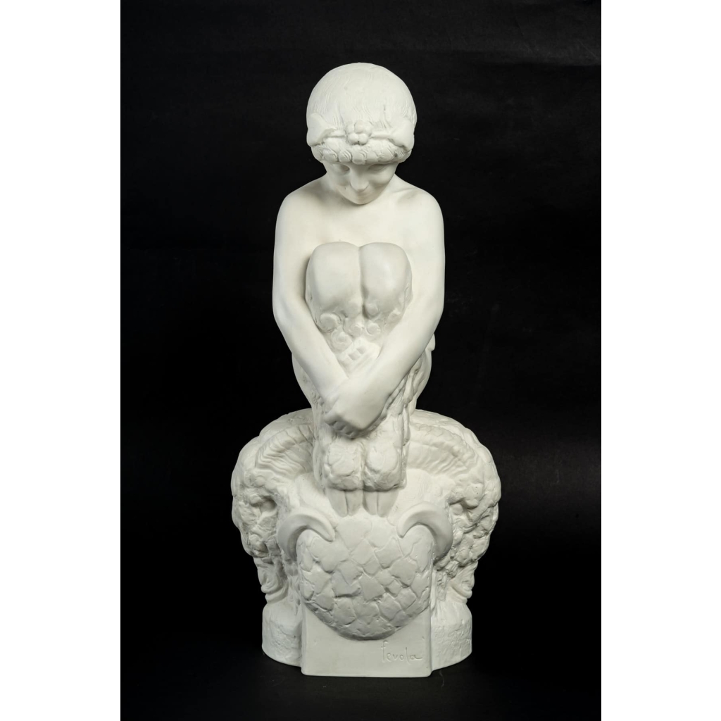 Faune assis signé Felix FEVOLA (1882-1953) | Biron ||||||||