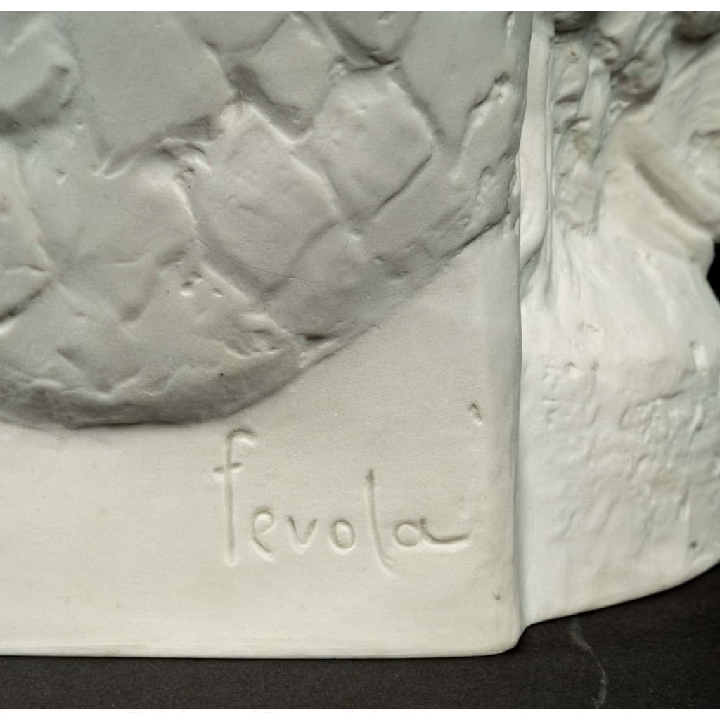 Faune assis signé Felix FEVOLA (1882-1953) | Biron Faune assis signé Felix FEVOLA (1882-1953)