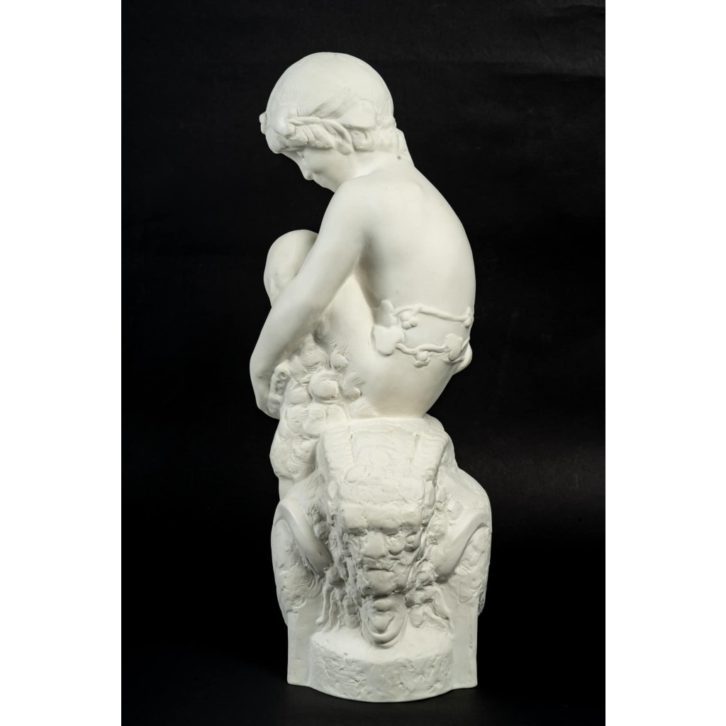 Faune assis signé Felix FEVOLA (1882-1953) | Biron Faune assis signé Felix FEVOLA (1882-1953)