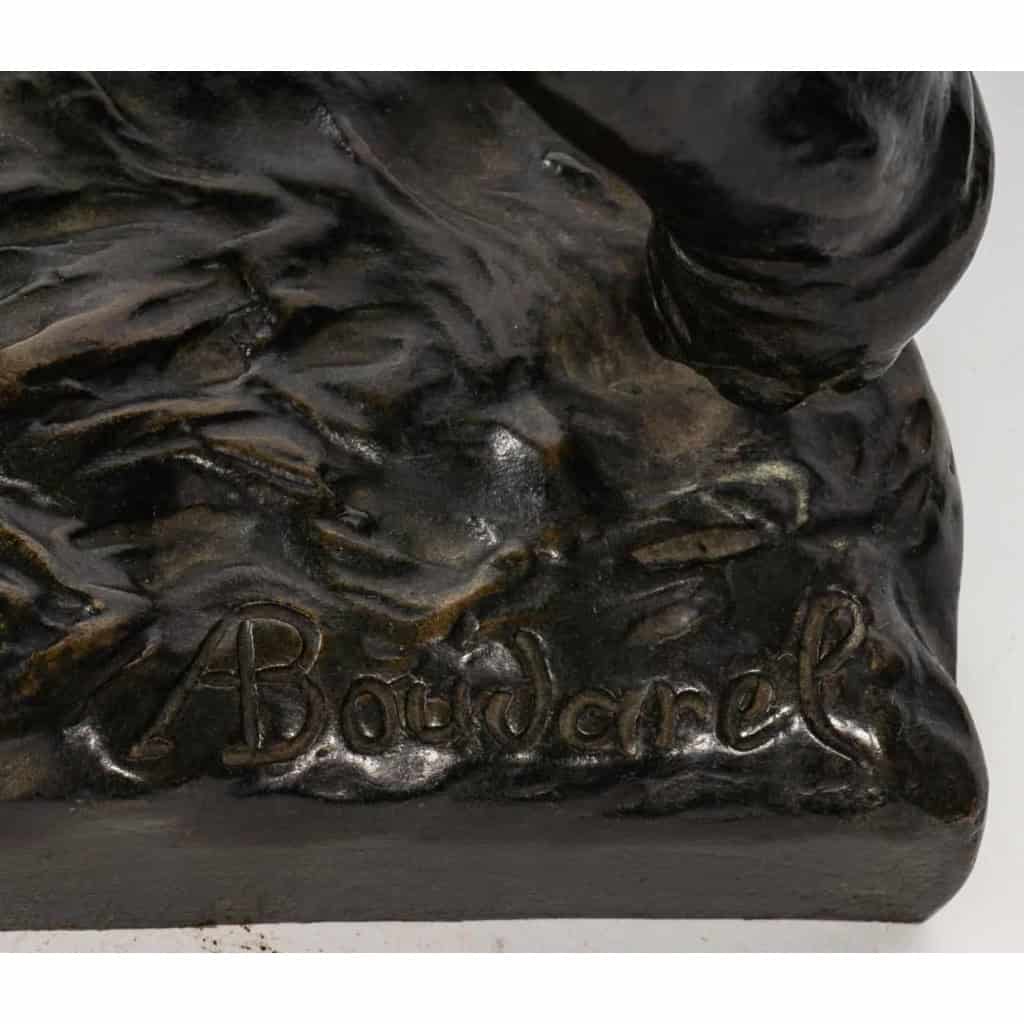 Sculpture en bronze et ivoire, Éléphant en marche, signée Boudarel | Biron Sculpture en bronze et ivoire, Éléphant en marche, signée Boudarel