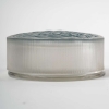 Boite « Compiègne » verre blanc patiné bleu de René LALIQUE | Biron Boite "Compiègne" verre blanc patiné bleu de René LALIQUE