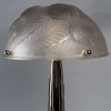 Paire de Lampes « Dahlias » verre blanc – piètements Art-Deco bronze nickelé de René LALIQUE | Biron Paire de Lampes "Dahlias" verre blanc - piètements Art-Deco bronze nickelé de René LALIQUE