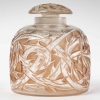 Partie de Garniture de Toilette « Epines » verre blanc patiné sépia de René LALIQUE – 4 pièces | Biron Partie de Garniture de Toilette "Epines" verre blanc patiné sépia de René LALIQUE - 4 pièces