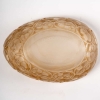 Boite « Poussins » verre blanc patiné sépia de René LALIQUE | Biron Boite "Poussins" verre blanc patiné sépia de René LALIQUE
