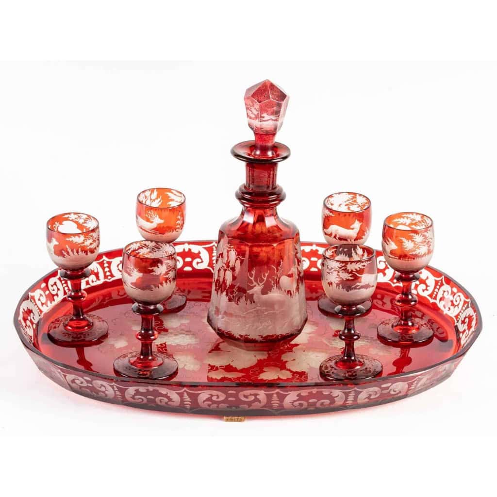 Ensemble de cristal de Bohême, XIXème siècle | Biron |||||||||