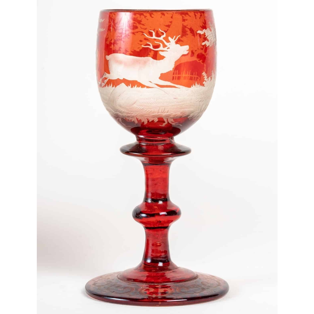 Ensemble de cristal de Bohême, XIXème siècle | Biron Ensemble de cristal de Bohême, XIXème siècle