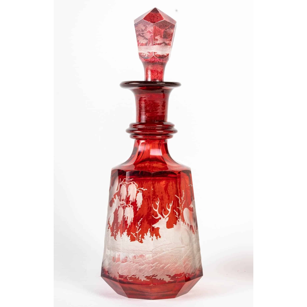 Ensemble de cristal de Bohême, XIXème siècle | Biron Ensemble de cristal de Bohême, XIXème siècle