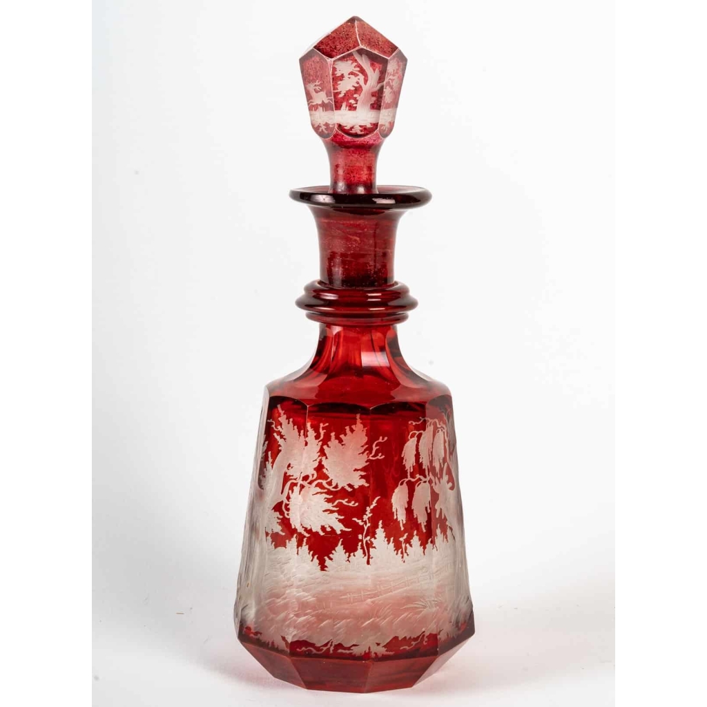 Ensemble de cristal de Bohême, XIXème siècle | Biron Ensemble de cristal de Bohême, XIXème siècle
