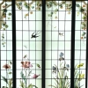 Vitrail vitraux iris et pavots | Biron Vitrail vitraux iris et pavots