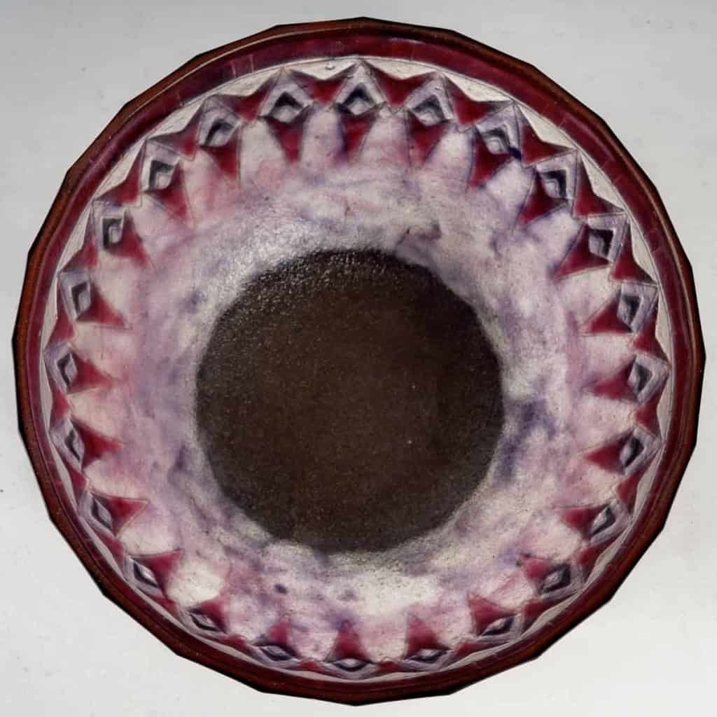 Coupe « Fers de Lance » pâte de verre de Gabriel ARGY-ROUSSEAU | Biron Coupe "Fers de Lance" pâte de verre de Gabriel ARGY-ROUSSEAU
