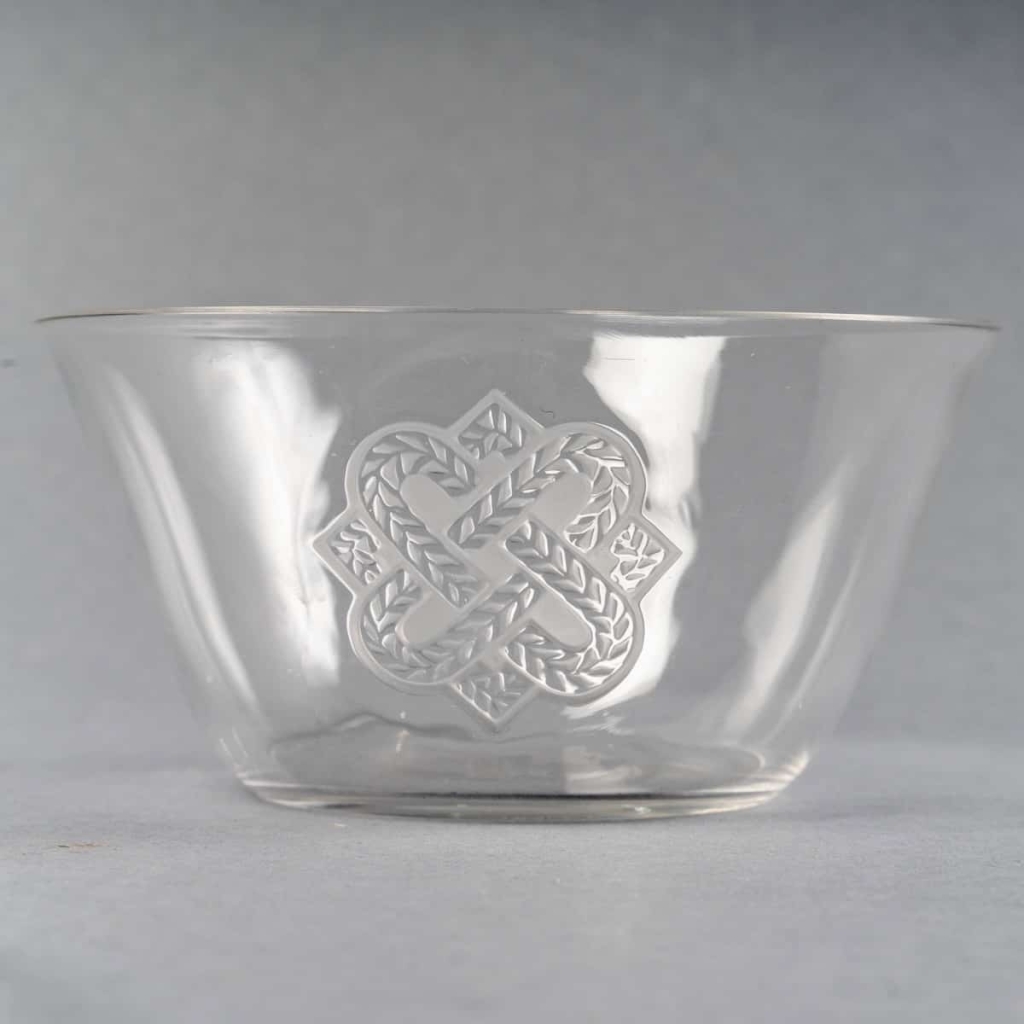 Service "Molsheim" verre blanc de René LALIQUE - 12 pièces