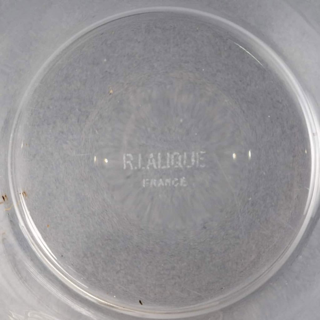 Service "Molsheim" verre blanc de René LALIQUE - 12 pièces