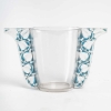Vase « Honfleur » verre blanc patiné bleu de René LALIQUE | Biron |||||||