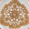 Suite d'Assiettes "Chiens Chasse" verre blanc patiné sépia de René LALIQUE - 4 pièces