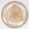 Suite d'Assiettes "Chiens Chasse" verre blanc patiné sépia de René LALIQUE - 4 pièces