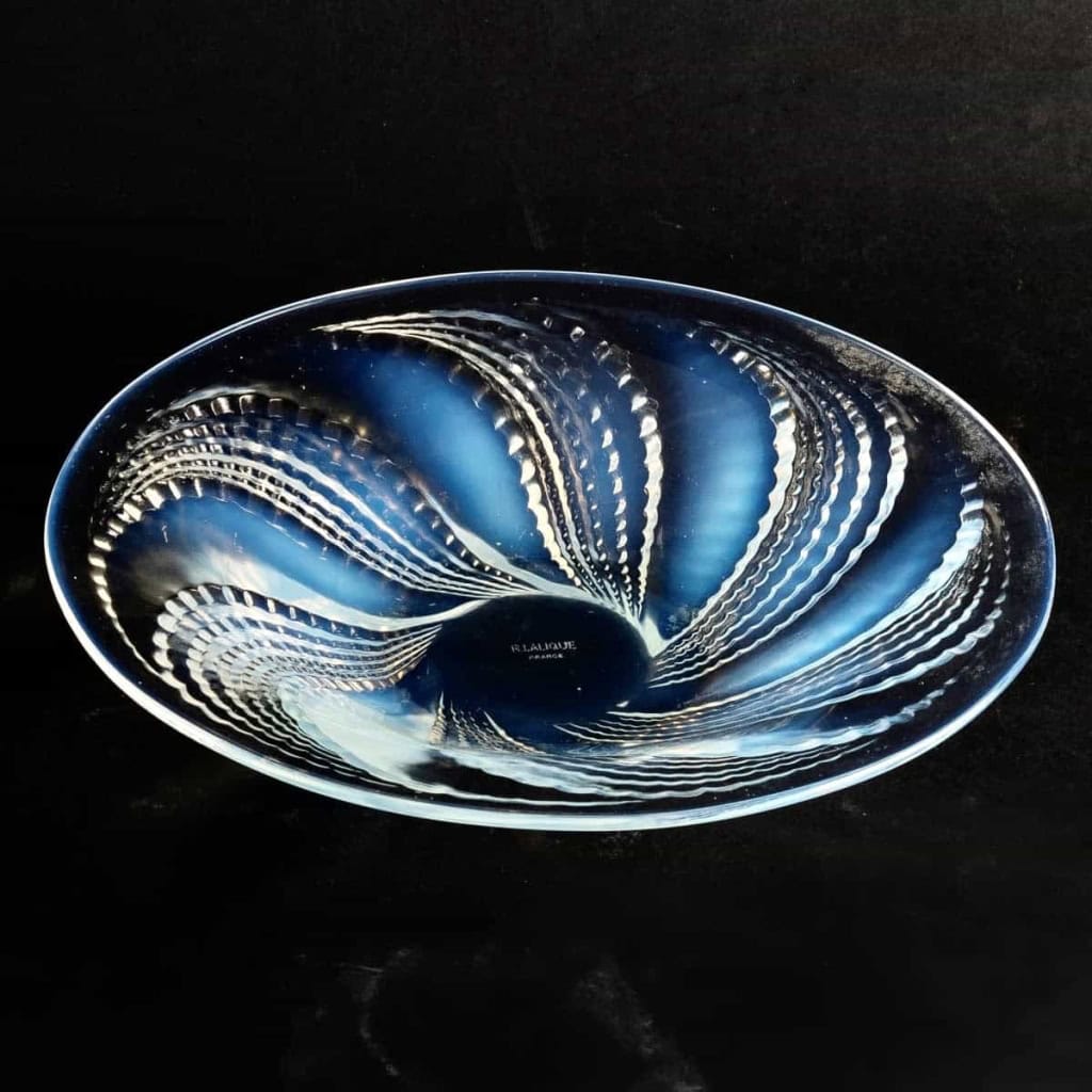 Coupe « Fleuron » verre opalescent de René LALIQUE | Biron ||||||