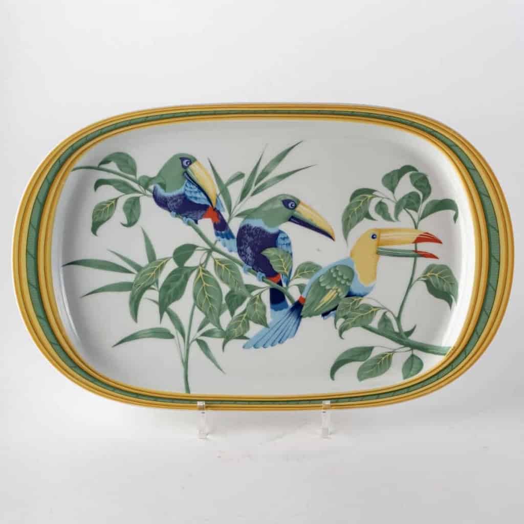 Service à Café Thé « Toucans » porcelaine de Limoges de HERMES – 18 Pièces | Biron Service à Café Thé "Toucans" porcelaine de Limoges de HERMES - 18 Pièces