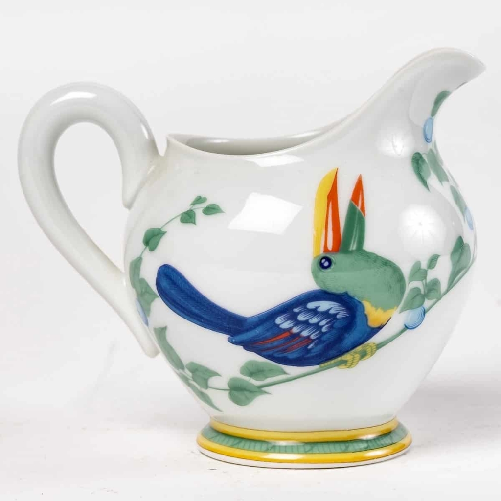 Service à Café Thé « Toucans » porcelaine de Limoges de HERMES – 18 Pièces | Biron Service à Café Thé "Toucans" porcelaine de Limoges de HERMES - 18 Pièces