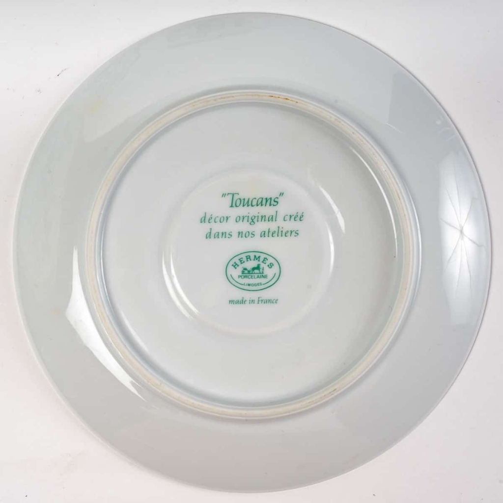 Service à Café Thé « Toucans » porcelaine de Limoges de HERMES – 18 Pièces | Biron Service à Café Thé "Toucans" porcelaine de Limoges de HERMES - 18 Pièces