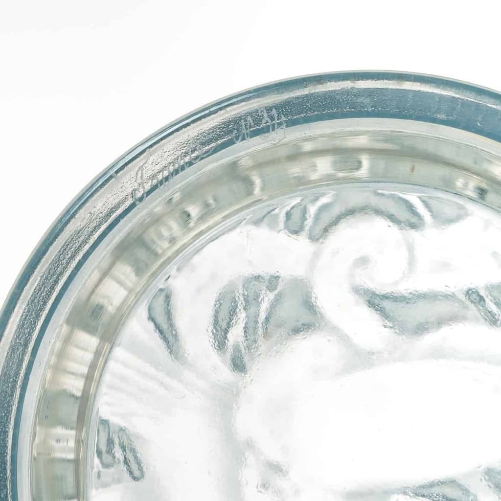 Boite « Deux Pigeons » verre blanc patiné bleu de René LALIQUE | Biron Boite "Deux Pigeons" verre blanc patiné bleu de René LALIQUE